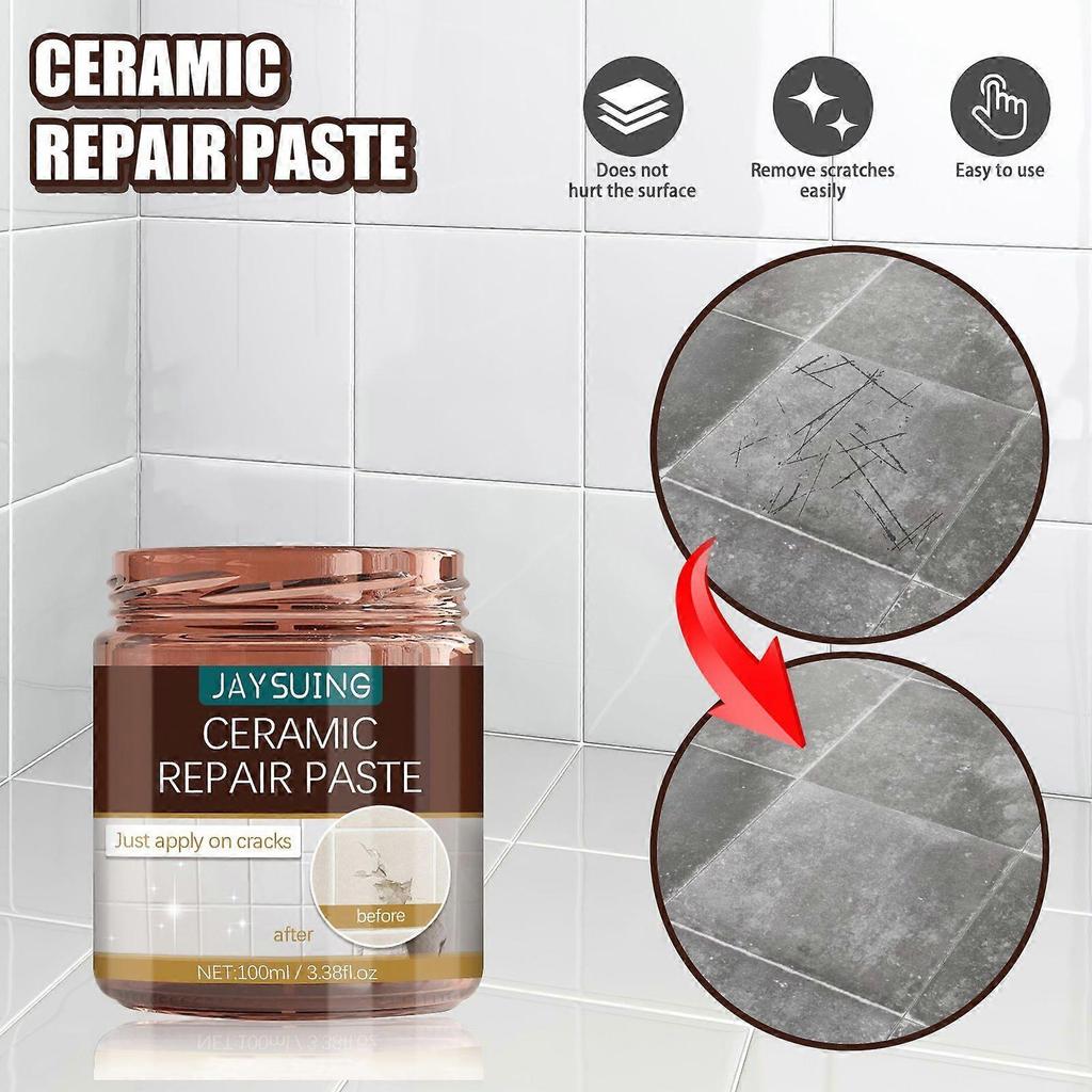 Tile Repair Paste, Household Stone Floor Tile Repair Pit Ceramic Crack Repair Adhesive Paste