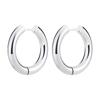 2 Pieces 4mm Thickness Stainless Steel Earring Cute Big Crude Circle Earring Hoop Earrings Huggie Jewelry Men Women Gift