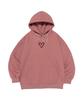 Road Road Scribble Heart Point Hoodie (Pink)