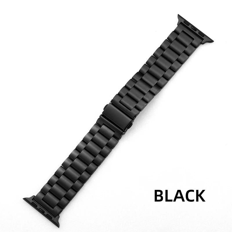 Stainless Steel Strap for Apple Watch Band 38/42mm 41mm 40/44mm 45mm 49mm Series 9 8 7 6 SE Ultra 54321 On Iwatch Metal Bracelet