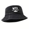 Male and Female Outdoor Fishing Fisherman Hat WHERE'S THE FISH Print, Lightweight Sun Hat, Camping Leisure Bucket Hat.
