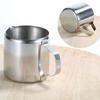 Stainless Steel Silvery Latte Art Milk Foam Jug Measuring Cup Coffee Cream Pitcher Coffeeware Cup