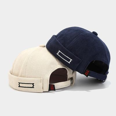 Férfi és Női Tavaszi Új Divatos Retro Hip-Hop Keresztapa Kalapok, Egyszínű Utcai Tánc Japán Dinnye Kalapok, Egyszerű Szegély nélküli Tang Kalapok.