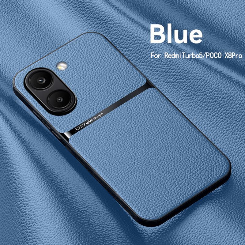Pro Xiaomi POCO X8 Pro X8 Pro Max Pouzdro Magnetické PU Kůže +TPU Okraj Ultra-tenké Odolné proti Pádu Ochrana Fotoaparátu Kryt