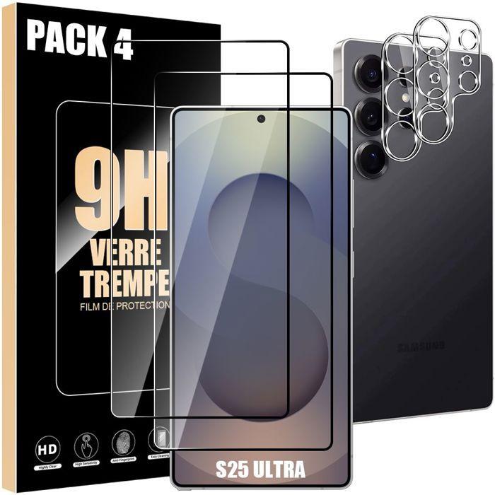 Film de protection - Samsung - Galaxy S25 Ultra - 2 Verres Trempés - Antichoc - Résistant aux Rayures