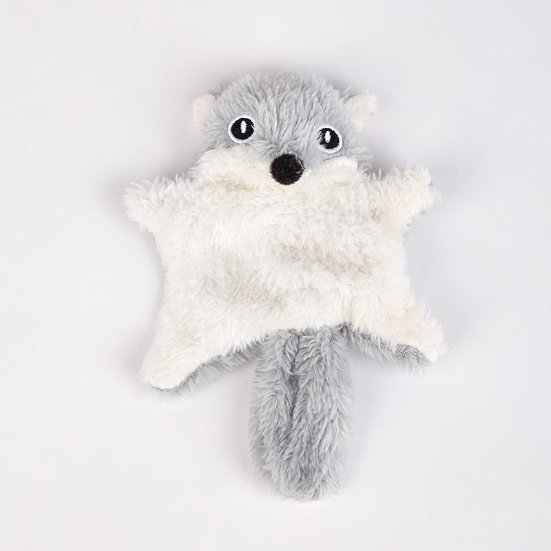 Interactive Cat Toys Cat Kicking Plush Toys for All Breeds Creative Flying Squirrel Kitten Sound Toy for Home Pet Room Living