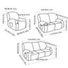A Set of 4/6/8pcs, Double-sided Jacquard Braid Chivas Sofa Cover, Elastic Soft Sofa Recliner Cover Decorative Protection
