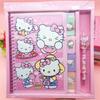 Latest   Kuromi My Melody Cinnamoroll Pompompurin Notebook Hand Ledger Suit Notepad Stationery Box Fashion Cute