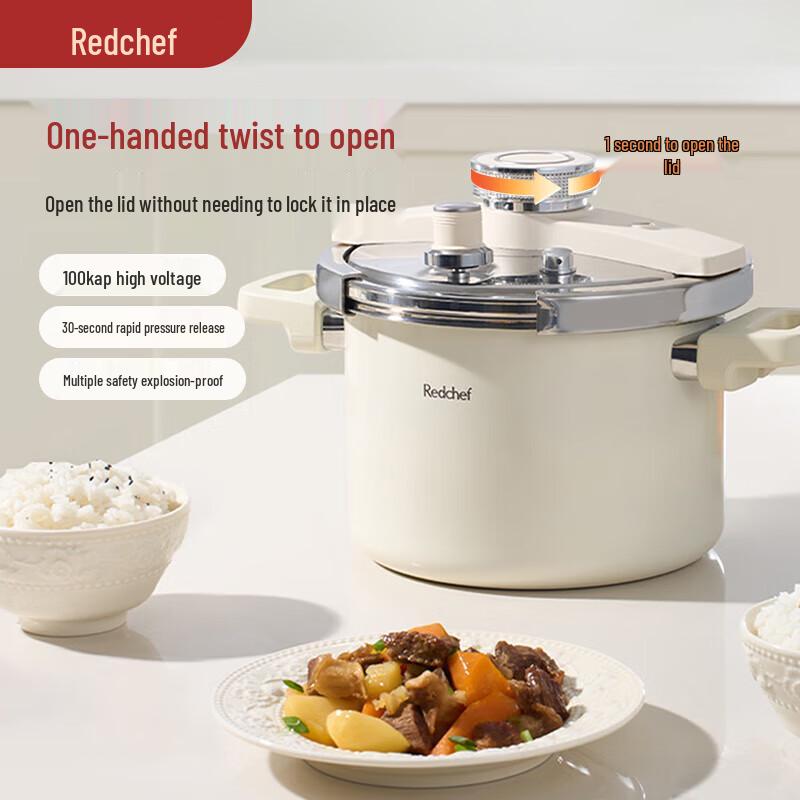 REDCCHEF 6L 304 Stainless Steel Pressure Cooker