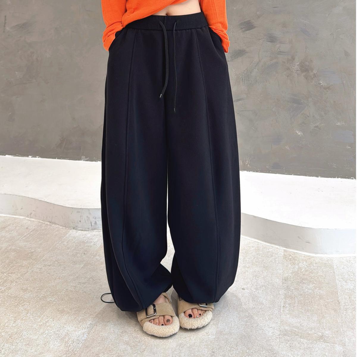 

Plus Velvet High-Waisted Winter Wide-Leg Pants L (57-65kg)