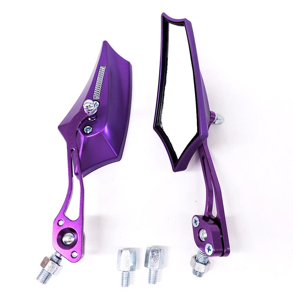1 Pair Motorcycle Rearview Mirror Reversing Auxiliary Side Mirror Universal Modification Accessories