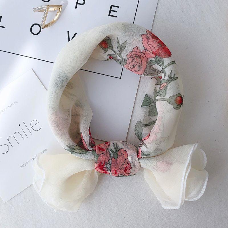 Lotus Leaf Edge Autumn Neck Protection Scarf Versatile Thin Design Summer Sun Protection Neck Fungus Edge Scarf for Women