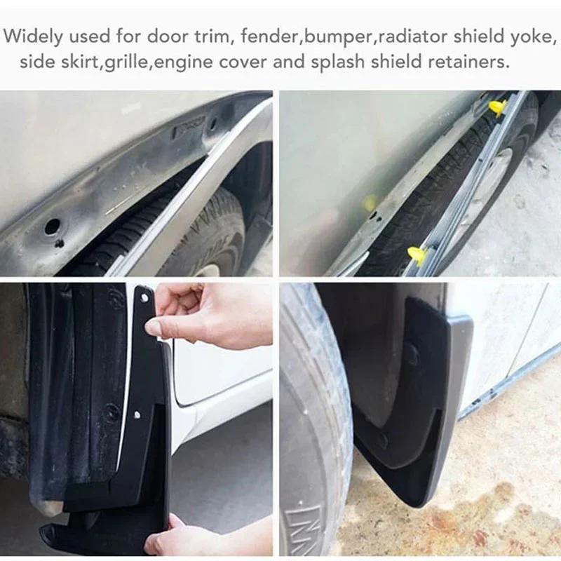 New Car Fasteners Auto Bumper Fender Mud Flap Mudguard Plastic Rivet Fixing Clips Cover for Lexus Subaru Auto Accessories 8mm