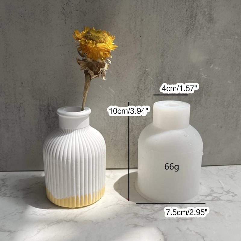 DIY Castings Moulds Small Flower Vases Mould Silicones Craft Pendants 3D Delicate Molds Flower Vases Decorations Mould