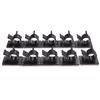 10 unidades/conjunto adesivo com suporte de fio 16mm prendedor de gravata fixador organizador braçadeira de cabo