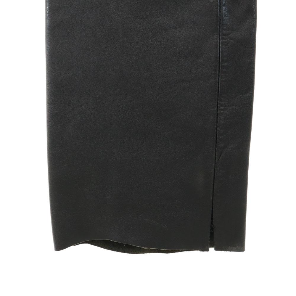 HARLEY DAVIDSON 90s Old Leather pants W30 black Bike wear Men's Used