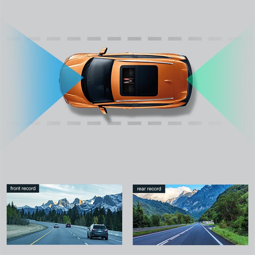 4K UHD 3.2-inch Dual Dash Cam with Night Vision and WiFi