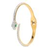 Open Clasp Hinged Bracelet Classic Embed Rhinestones Love Friendship Bracelet for Teen Her Him