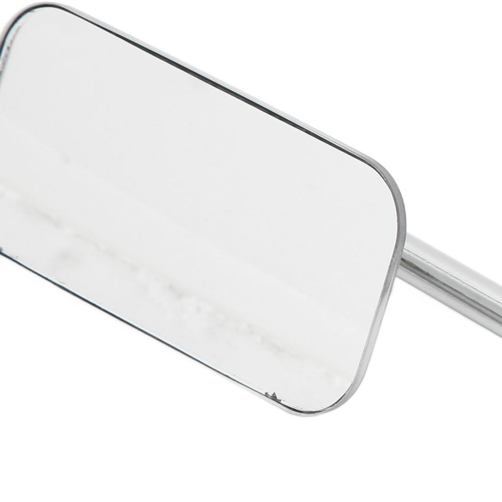 Motorcycle Rearview Mirror   Clear Wide Angle Side Rear View Wing Mirror Kit for 38mm Inner Diameter Bumper