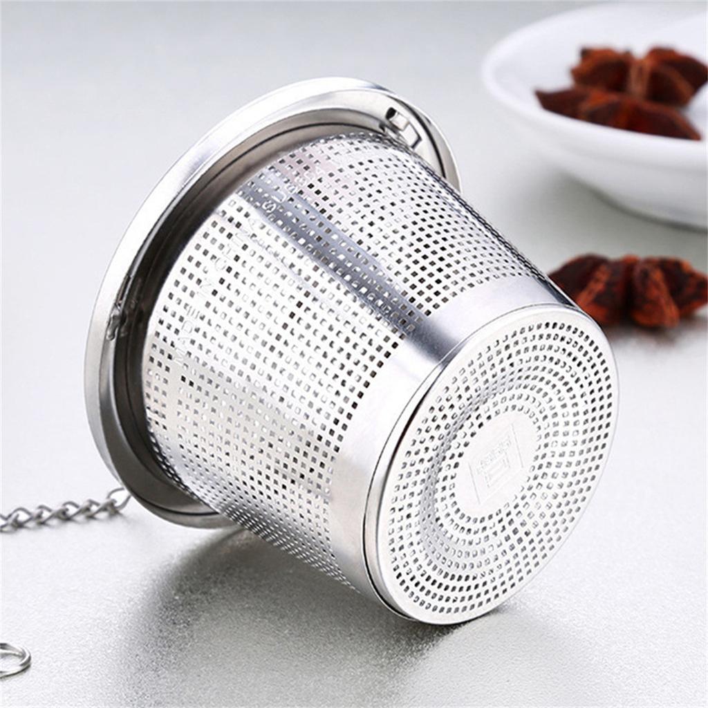 Infuseur à thé en feuilles mobiles, boule à thé réutilisable en acier inoxydable, passoire à thé à mailles fines 2 pièces