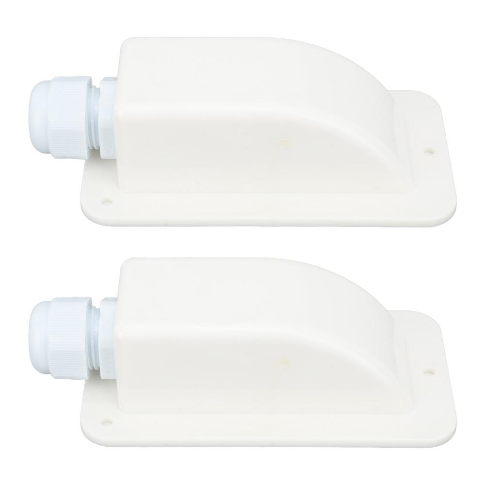 2Set 6mm² to 12mm² Cable Solar Cable Entry Gland White Single Cable Entry Solar Cable Entry Gland Housing Waterproof Design