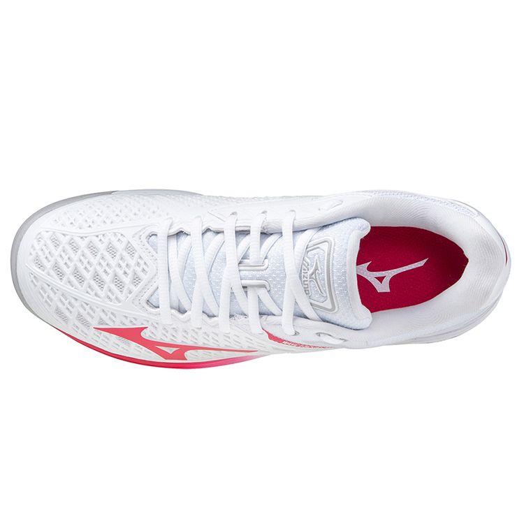 Mizuno Wave Exceed Tour 4 CC Nízké Prodyšné Protiskluzové Odolné Tenisové Boty Dámské tenisky Růžové Bílé 61GC207564