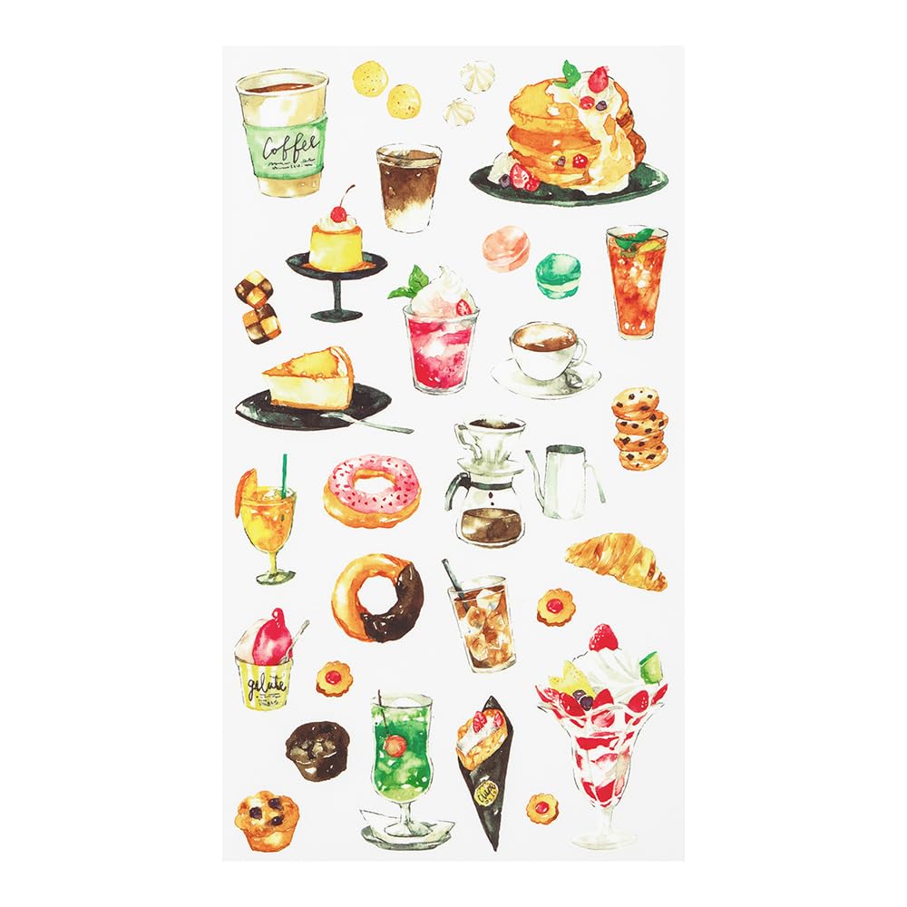 Midori Transfer Sticker Snack Pattern 82584006