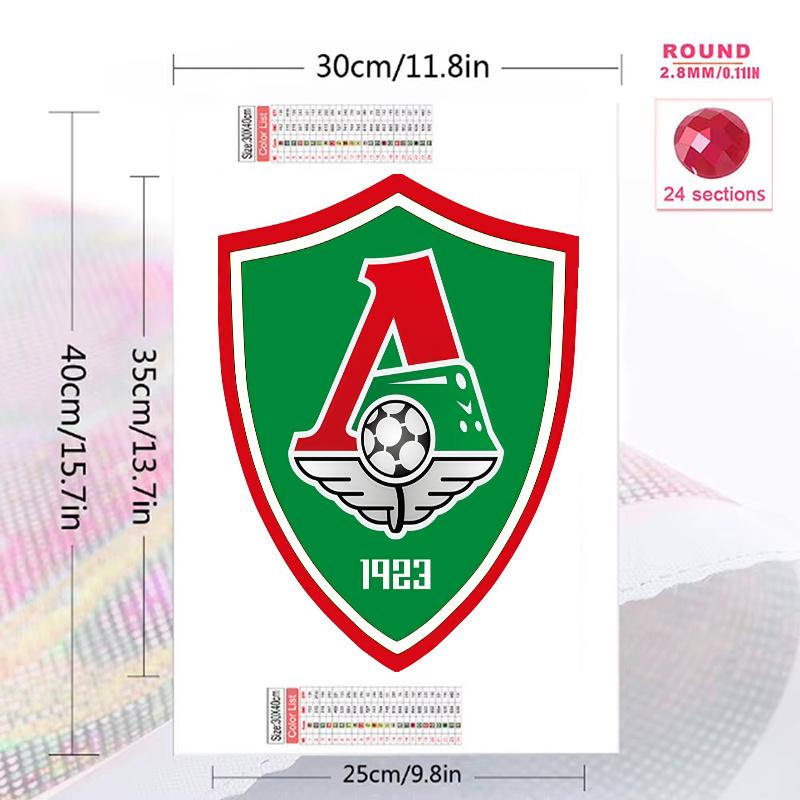 Lokomotiv Moscow Surge.136 100% Round Full Drill 5D DIY Diamond Painting Embroidery Cross Stitch Rhinestone Décor