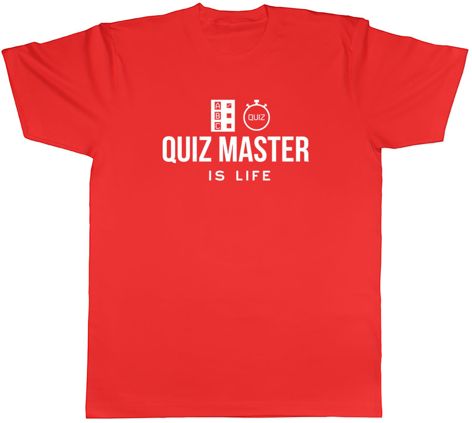Quiz Master is Life Unisexs Unisex TShirt Tee S