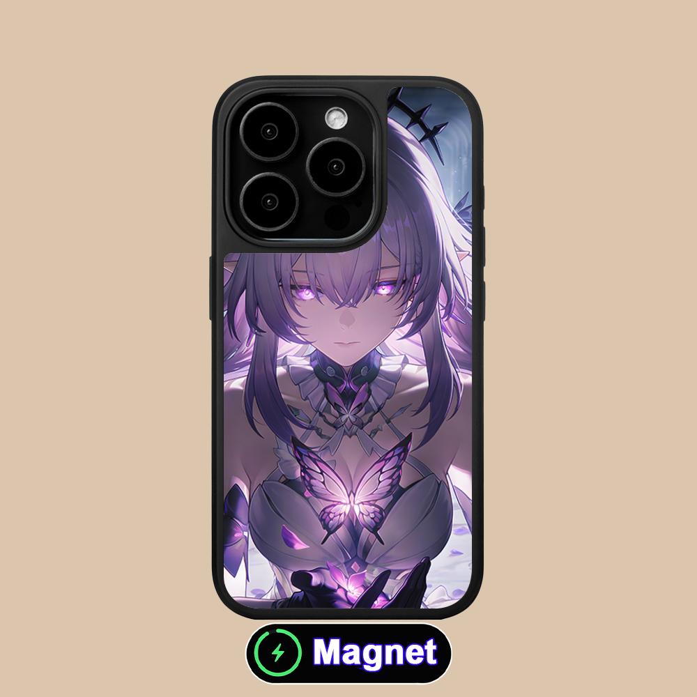

HSR Castorice Матовая поверхность Magsafe Чехол для мобильного телефона для iPhone 17 16 15 14 13 12 11 Air Pro Max Plus Цветная крышка iPhone 11