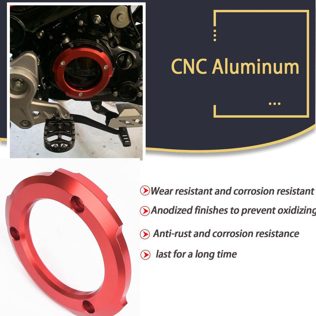 SHINKXMT Motorcycle Engine Cover Left Crank Case Cover Left Engine Stator Slider Ring Cover