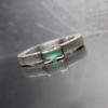 Original Designer Vintage Fresh Mint-Green Crystal Square Rings For Women Light Luxury Jewelry Elegant Banquet Party Gifts