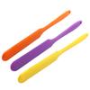 3 Pieces Silicone Waxing Spatula Non Stick Wax Spatulas Resin Popsicle Sticks Hair Removal Waxing Applicator Non-Stick Kitchen Scraper (Orange,