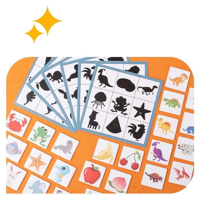 Wooden Montessori Find Shape Toys Animal Fruit Shadow Pairing Shape Puzzle Logical Thinking Game Educational Toys For Children