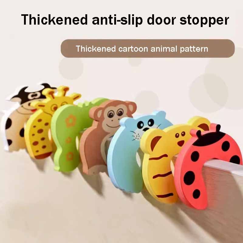3pcs Cartoon Baby Safety Door Stopper for Newborn Furniture Protection Anti-pinch Hand Cute Animal Care Child Lock Finger Protector