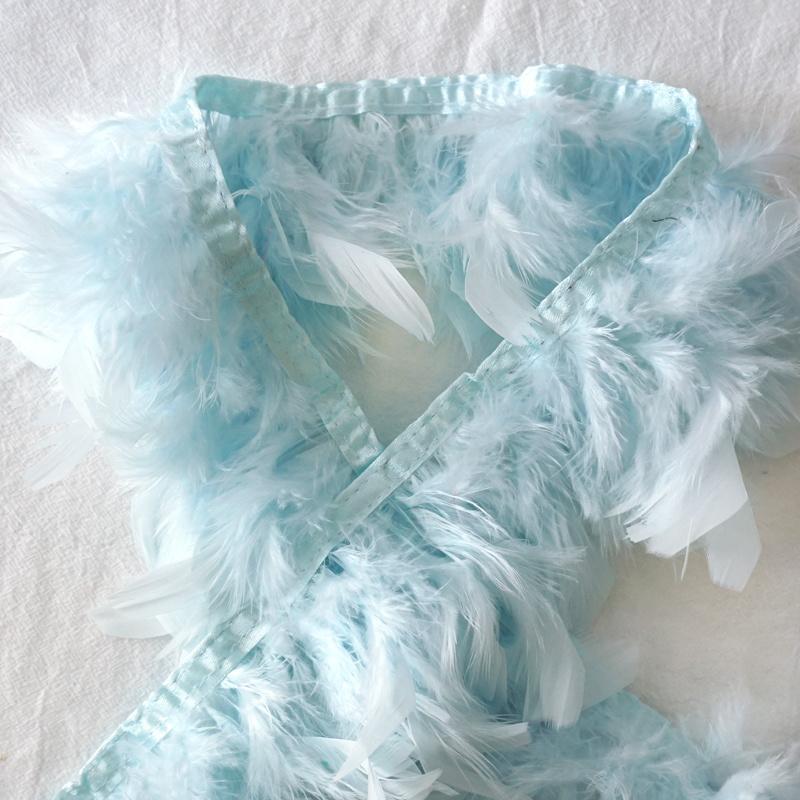 1 Meter Natural Turkey Feathers Trim Fringe 4-6 Inches Fluffy  Marabou Feather Ribbon For Crafts Sewing Wedding Dress Decoration
