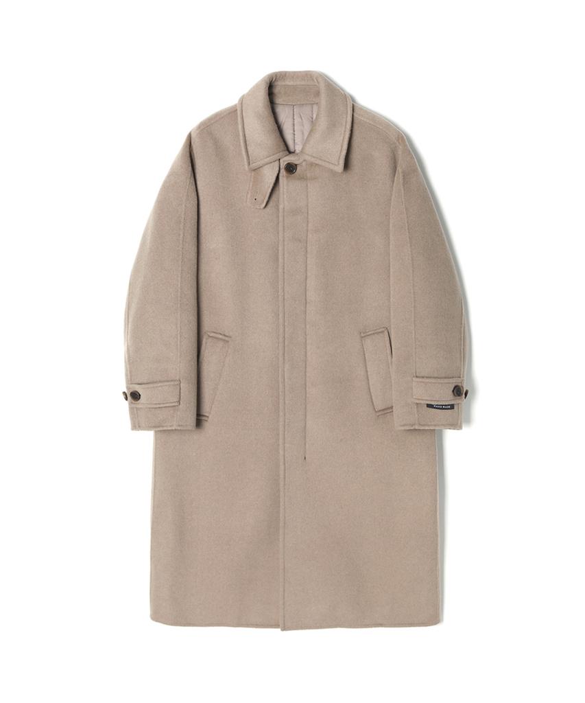 Adhoc Unisex Semi-Over Balmacaan Coat (Dk-Beige) (Hbahca1)