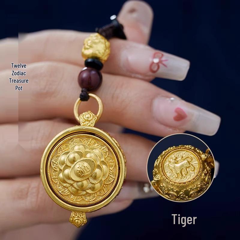 Obrotowe Zawieszki do Kluczy Zodiaku: Skarbonka Bogactwa i Wisiorki Urodzinowe