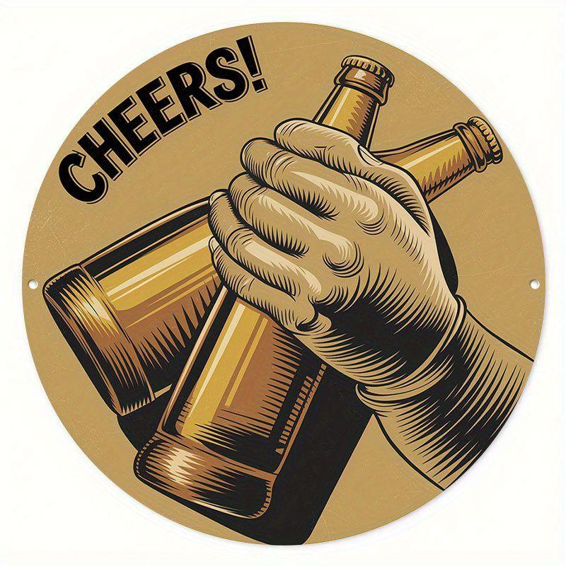 Segno in Latta Metallico Birra Decorazione Murale 20x30cm