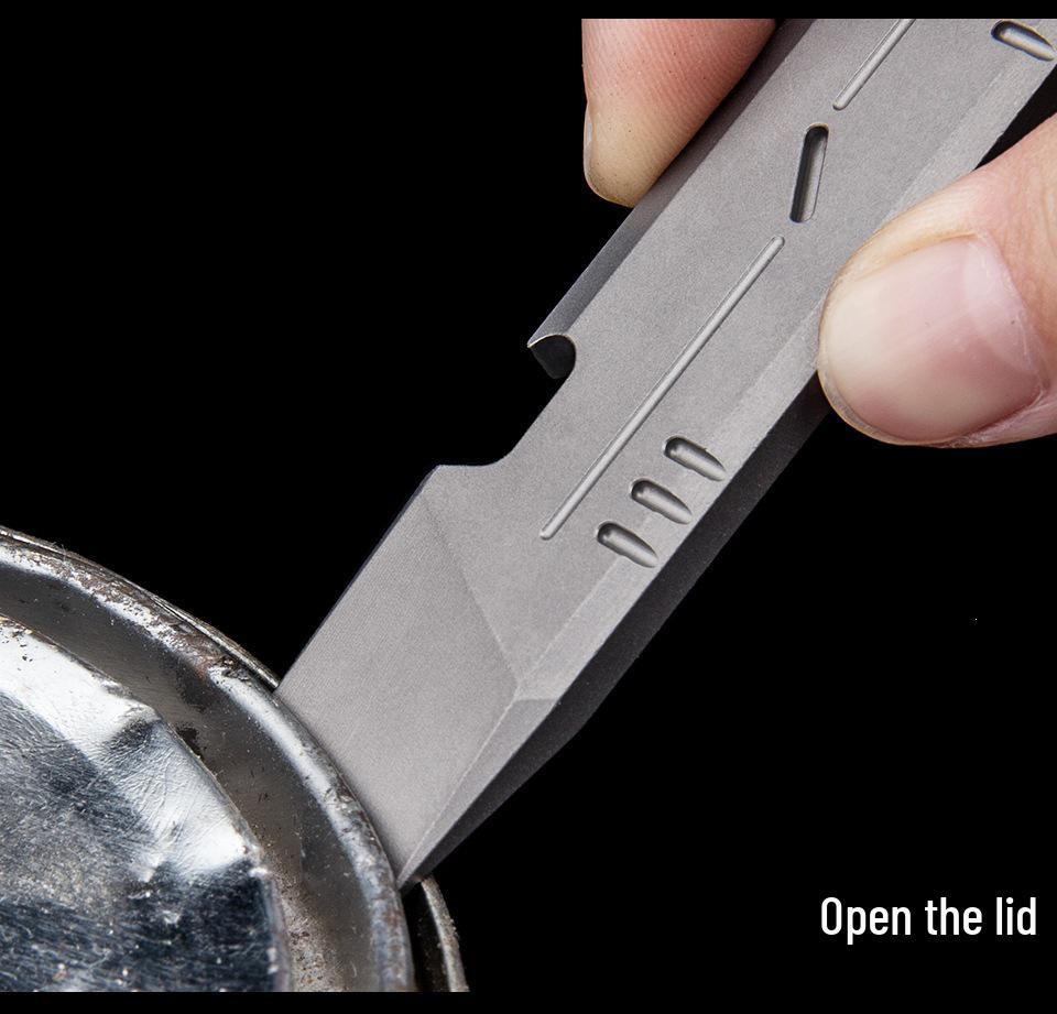 Multi-functional Titanium Alloy EDC Tool: Portable Pry Bar & Screwdriver for Outdoor Emergencies