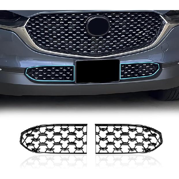 LUWU Front Grill Mesh Compatible With   2024 2025 Mazda CX-5 Front Mesh Grill erts Trims Front Mesh Grille Cover Guard for 2024 2025 Mazda CX5 Car