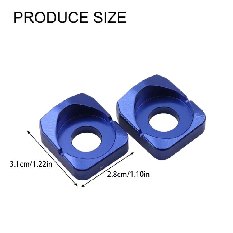 Motorcycle Chain Adjuster Electric Bike Rear Wheel Axles Hub Spacers Aluminum Alloy Construction