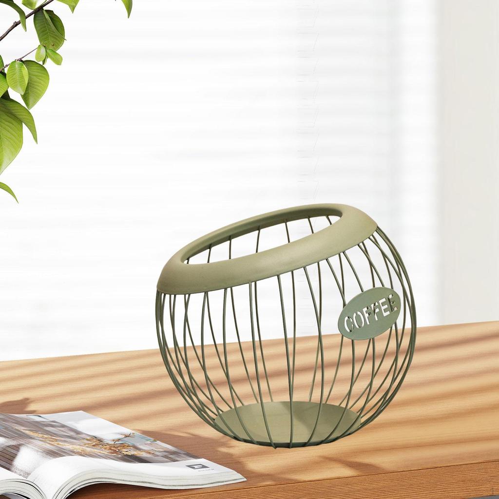 Coffee Capsule Holder, Espresso Organizer, Practical Storage Basket with Large Capacity for