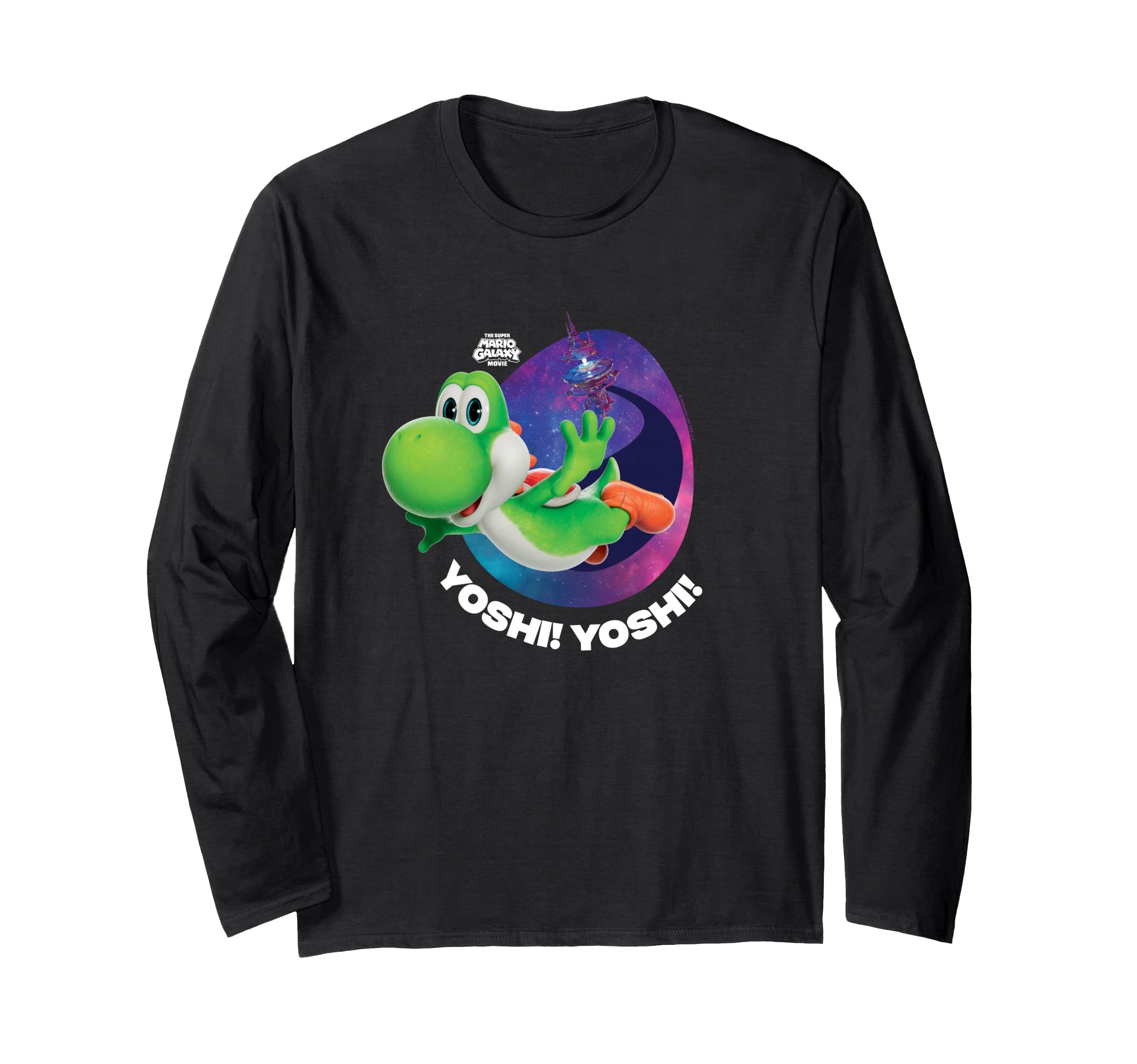 The Super Mario Galaxy Movie Yoshi Soars Long-Sleeve T-Shirt