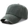 Processed Pure Color Washed Baseball Cap for Men and Women, Same Style Fashioneasiest for Match Small Single Processing Large Head Circumference