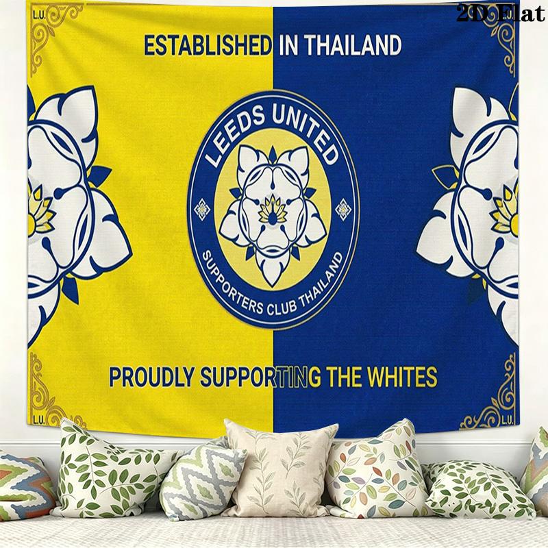Стена Leeds United Настенный Гобелен Эстетичное Настенное Украшение Печатная Ткань Одеяло Декоративные Гобелены для Спальни Гостиной Домашний Декор