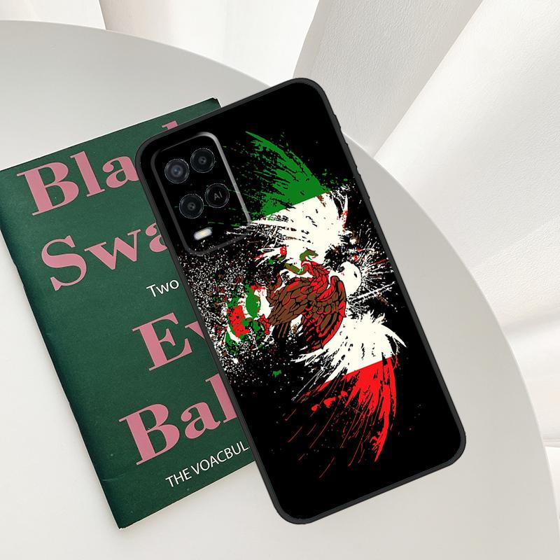 Mexico Flag Case For Oppo A54 A74 A94 A54S A57S A15 A16 A17 A52 A72 A76 A96 A58 A78 A98 A77 A5 A9 Cover