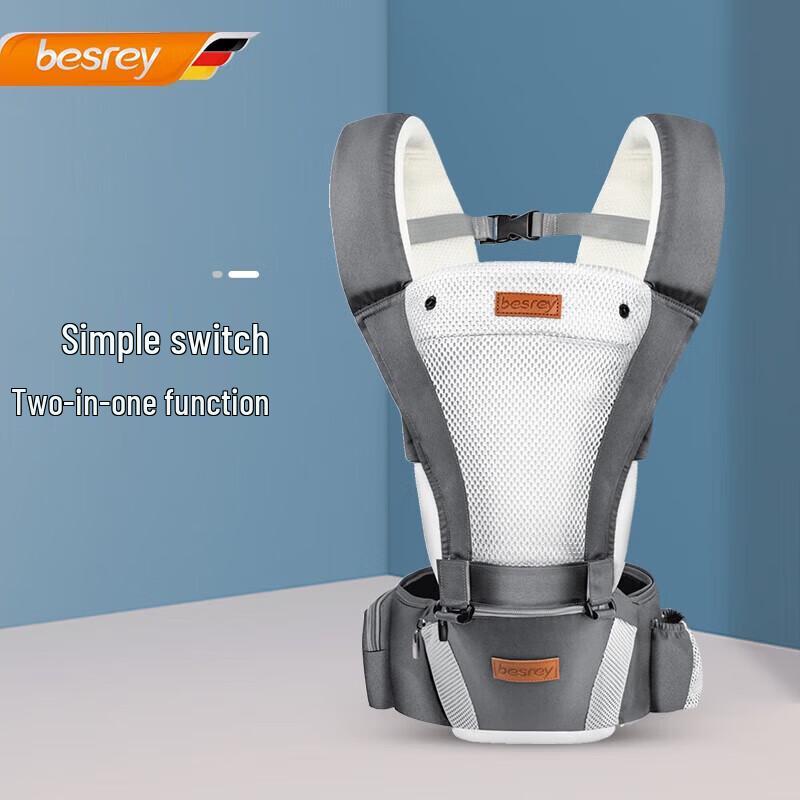 besrey BR-H000S Ergonomic Baby Carrier with Hip Seat