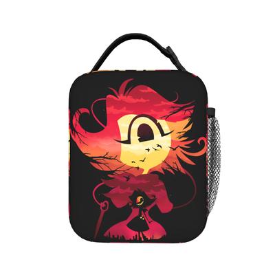 Hazbin Hotels Lunch Bag Niffty Sunset Lunch Box For Child Office Portable Cooler Bag Waterproof Designer Thermal Tote Handbags