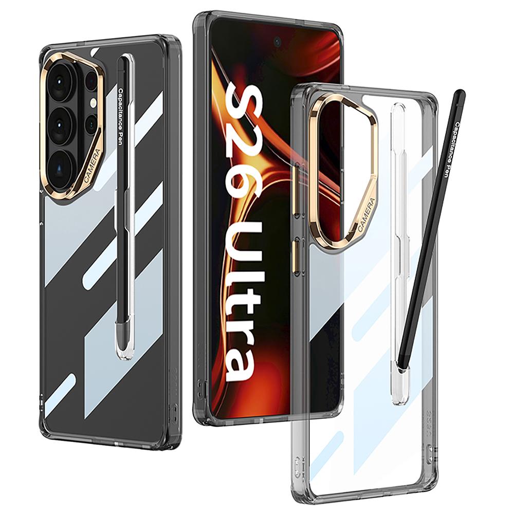 GKK For Samsung Galaxy S26 Ultra Case Crystal Clear TPU+PC Shockproof Phone Cover with Stylus
